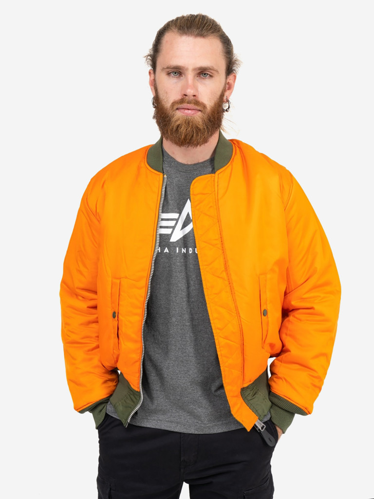 Бомбер утепленный мужской MA-1 Alpha Industries Зеленый/оливковый цвет —  купить за 18440 руб. со скидкой 38 %, отзывы в интернет-магазине Спортмастер