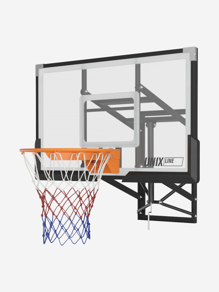 Баскетбольный щит регулируемый UNIX Line B-Backboard-PC 50"x32" R45