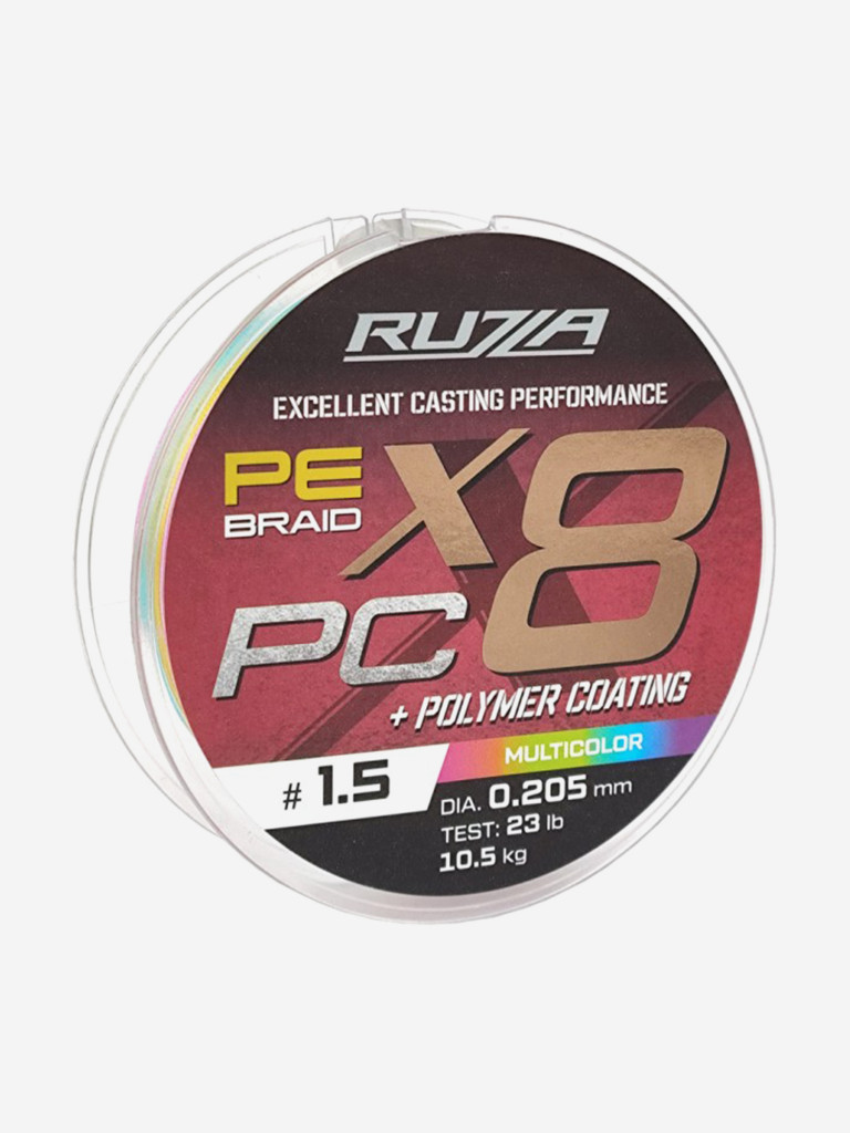Шнур X8 PC 150м Multicolor 0,205мм 10,5кг/23lb