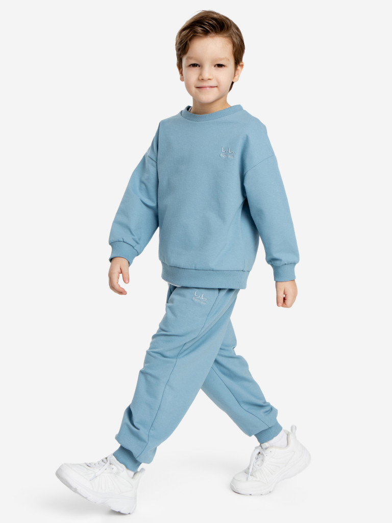 Джоггеры базовые голубые детские Button Blue
