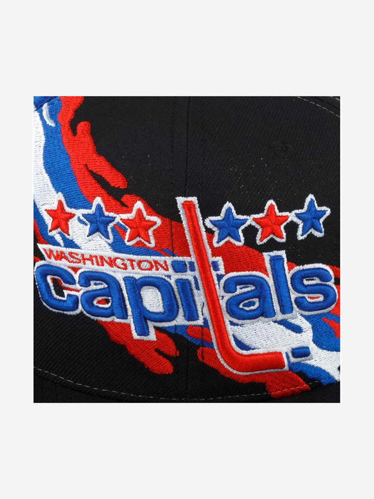 Бейсболка с прямым козырьком MITCHELL NESS 6HSSSH22087-WCABLCK Washington Capitals NHL (черный)