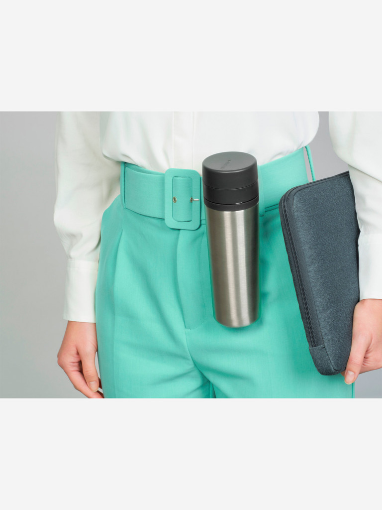 Термобутылка Brabantia "Make&Take" 500мл темно-серый 228643
