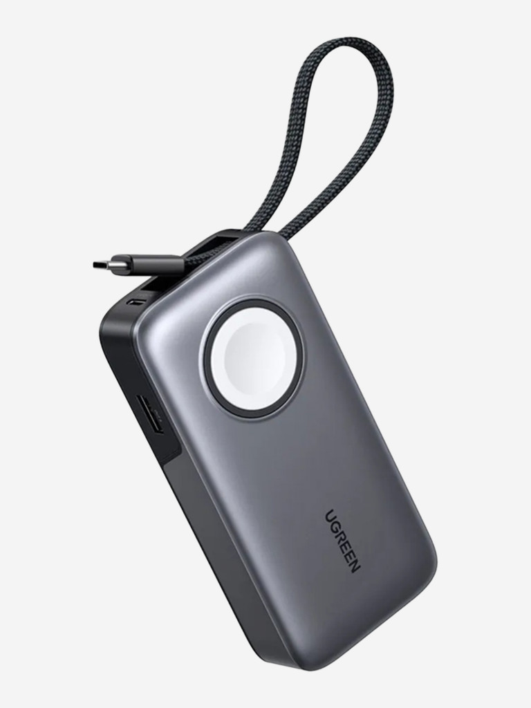 Внешний аккумулятор UGREEN PB527 (55434B) 6000mAh Power Bank 30W с магнитной зарядкой. Цвет: серый космос