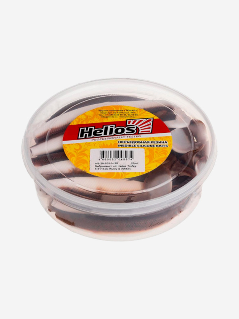 Мягкая приманка Helios Trofey, 5,5'' / 14 см, Rusty & White, 20 шт (HS-25-005-N-20)