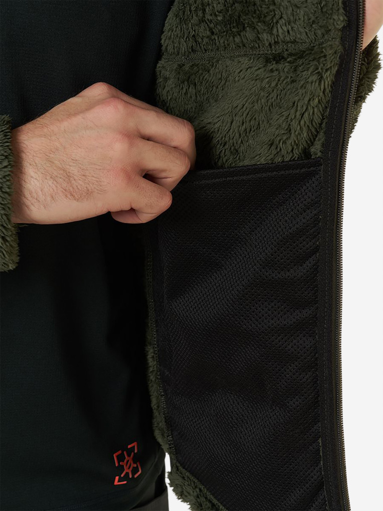 Кофта мужская HUT BORON на молнии хаки