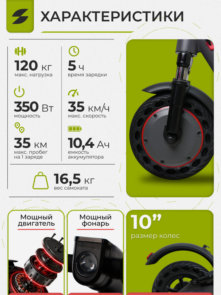 Электросамокат SAMIK M365 PLUS