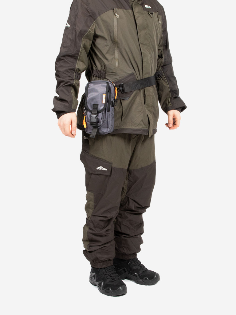 Сумка рыболовная Следопыт Street Fishing MultiLock V-Pouch, 22х12,5х8 см, цвет серый.