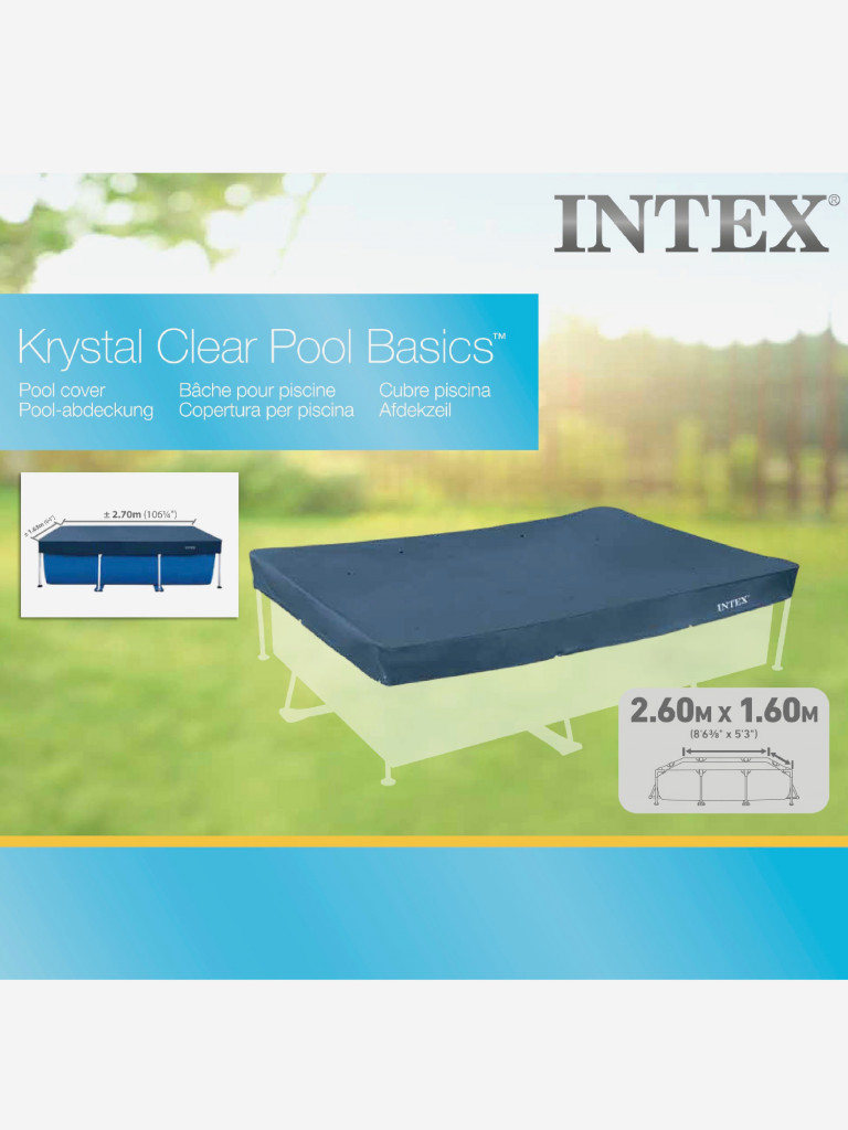 Тент Intex 28036 на бассейн Rectangular Frame размером 260х160см