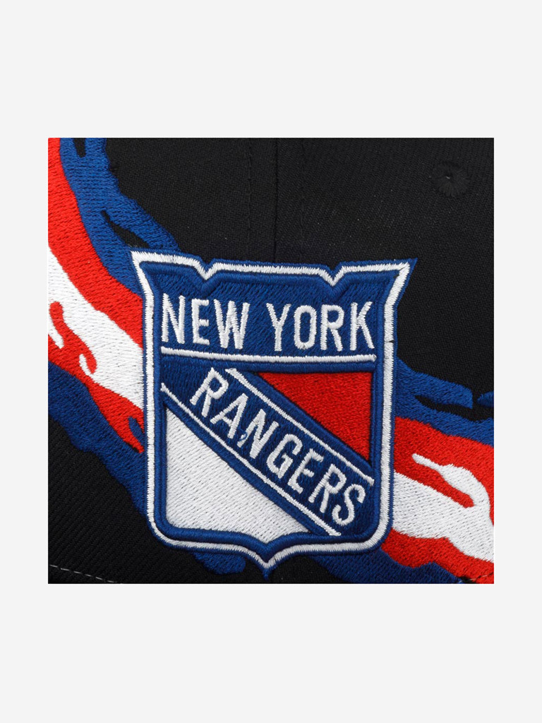 Бейсболка с прямым козырьком MITCHELL NESS 6HSSSH22087-NYABLCK New York Rangers NHL (черный)