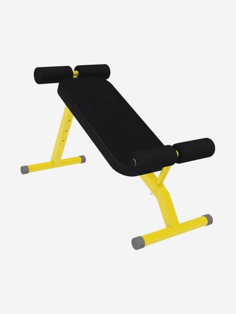 Скамья 2в1 Sportlim Пресс + Гиперэкстензия Желтая