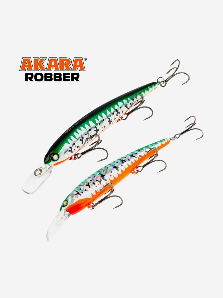 Воблер Akara Robber 120F минноу плавающий на щуку, судака 19гр A296