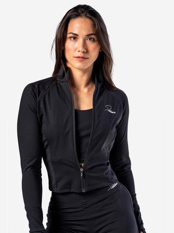 Лонгслив Deni x NEBBIA Fitness Zip Black 314