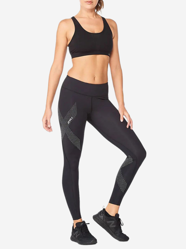 Компрессионные тайтсы 2XU Motion Mid-Rise Compression Tights Black