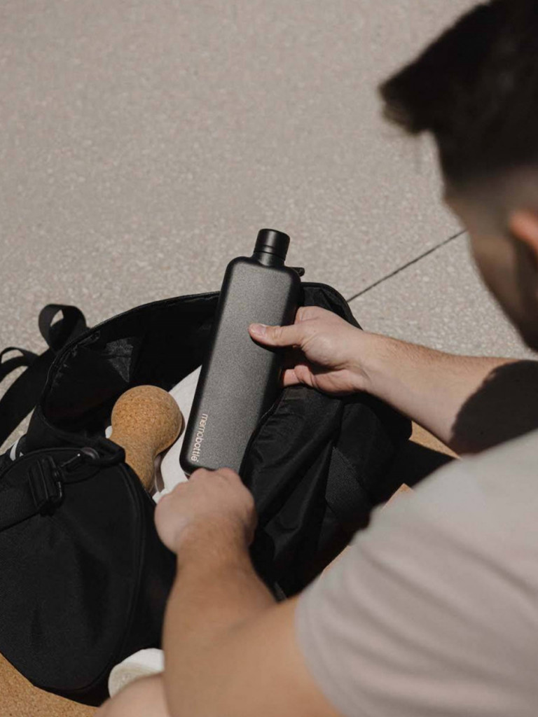 Бутылка из нержавеющей стали Memobottle SLIM, Black