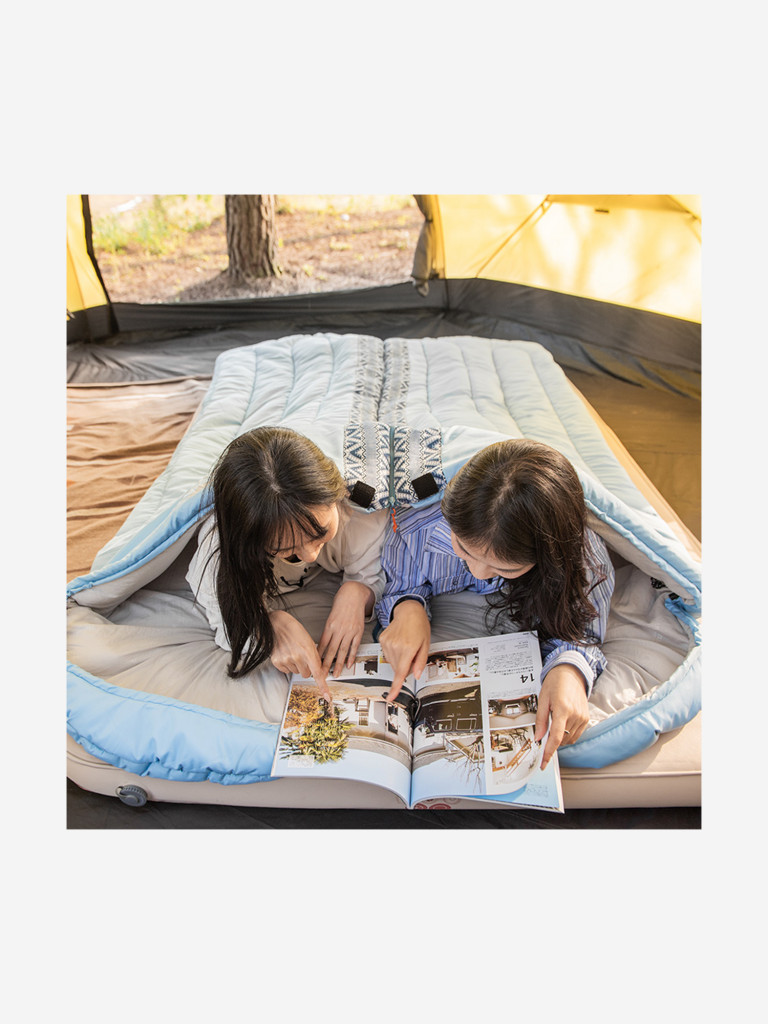 Мешок спальный Naturehike Envelope Down L350, (190+30)х75 см, (правый), (ТК: +3C), голубой