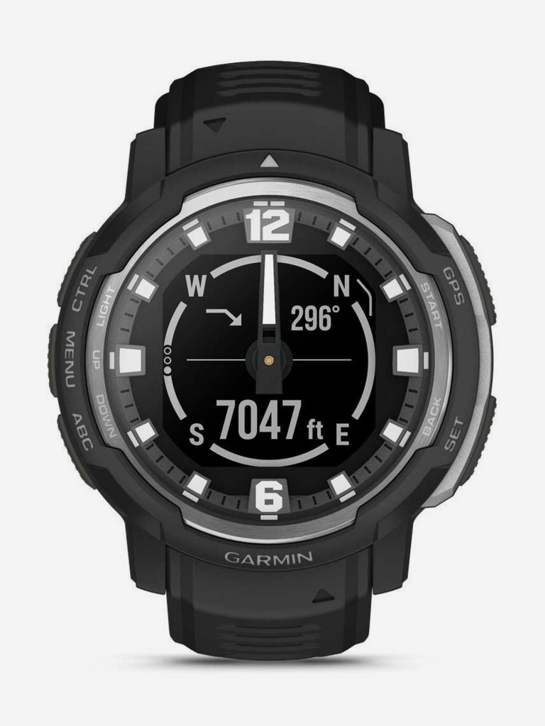 Спортивные наручные часы Garmin Instinct Crossover Standard Edition Black
