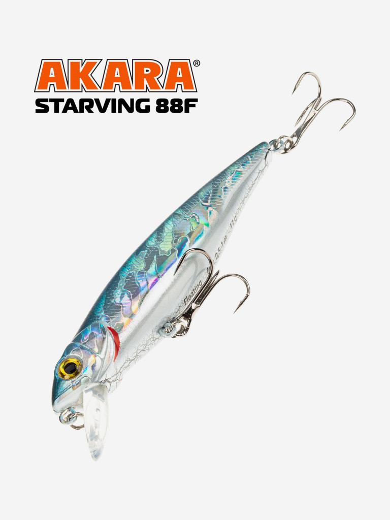 Воблер Akara Starving 88F 11 гр. минноу, плавающий, твичинговый, на щуку A274