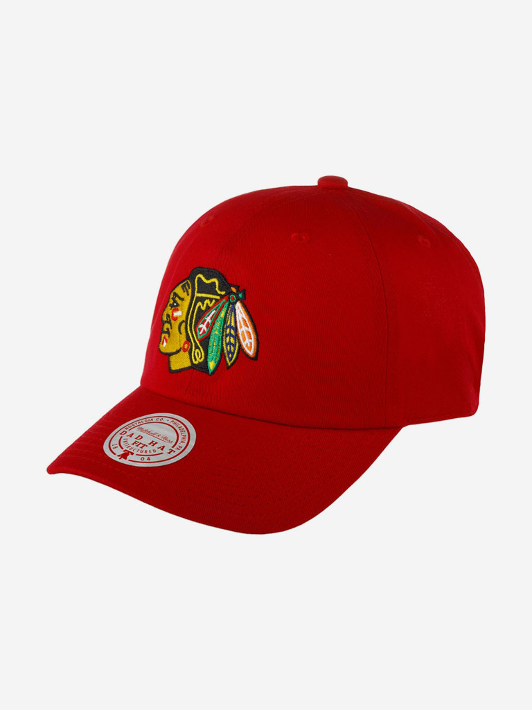 Бейсболка MITCHELL NESS HLUX5369-CBHYYPPPRED1 Chicago Blackhawks NHL (красный)