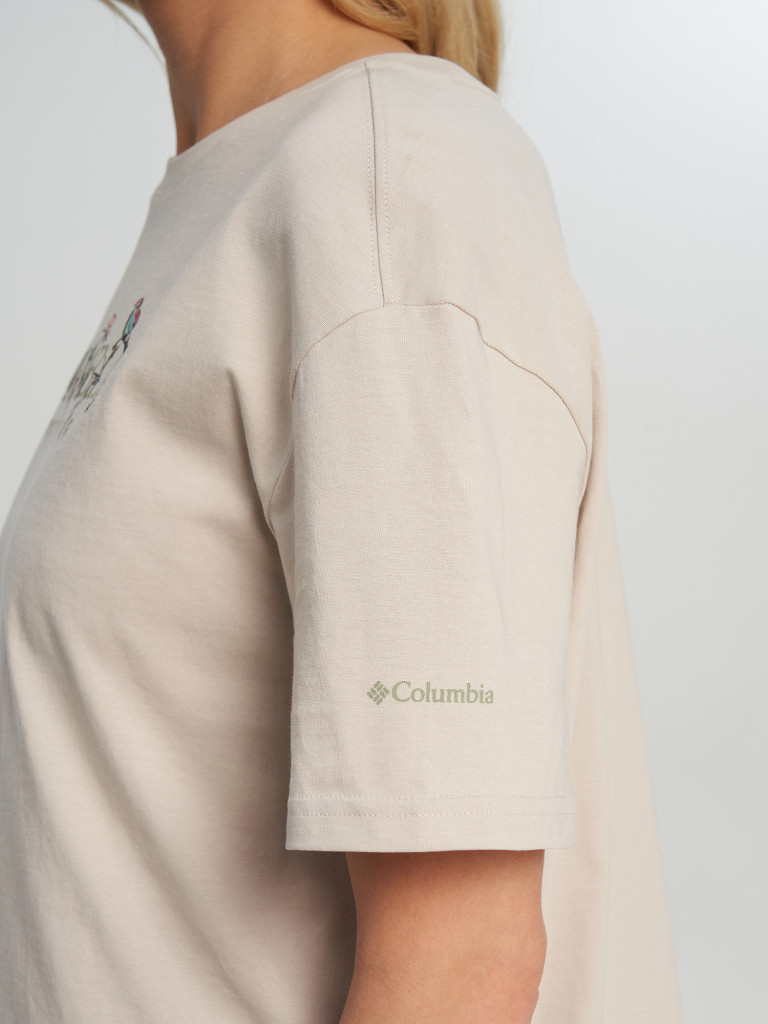 Футболка женская Columbia Rolling Bend Graphic Relaxed Crop SS