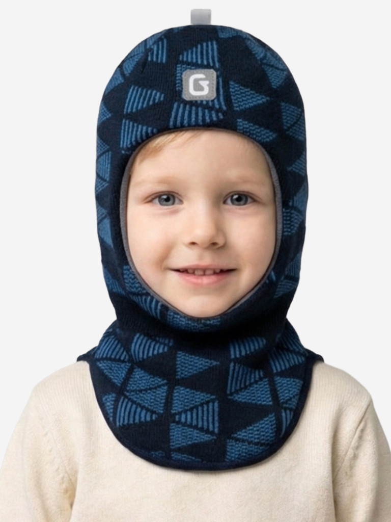 Шапка-шлем для мальчика GUSTI GW25AC1204B-NAVY