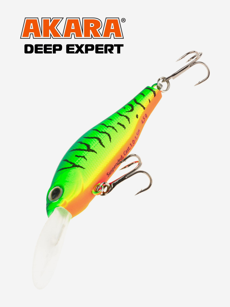 Воблер Akara Deep Expert суспендер, на окуня, щуку, голавля 50 мм. 4,5 гр. A68