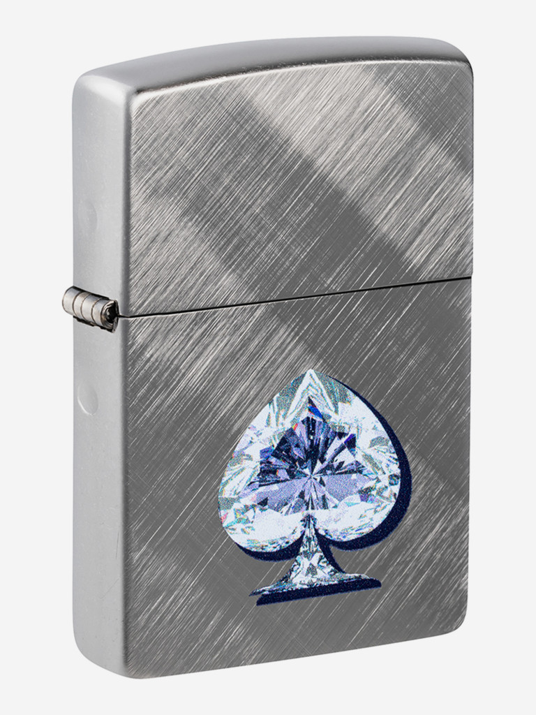 Зажигалка бензиновая ветроустойчивая Zippo Gleaming Spade Design Diago