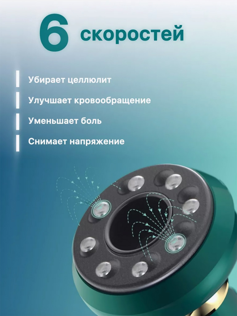 Вакуумный антицеллюлитный массажер для тела ног и ягодиц