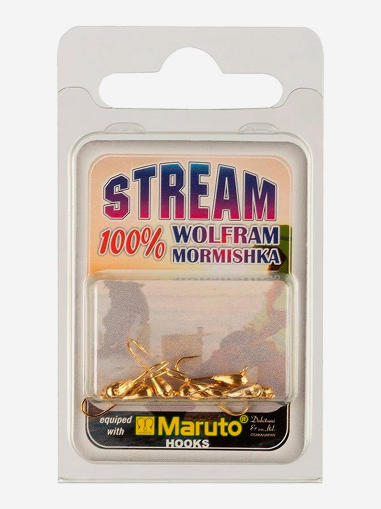 Мормышка Helios вольфрамовая Капля с ушком 4мм 1.05г Go (MW-1140-Go), 10 штук в упаковке