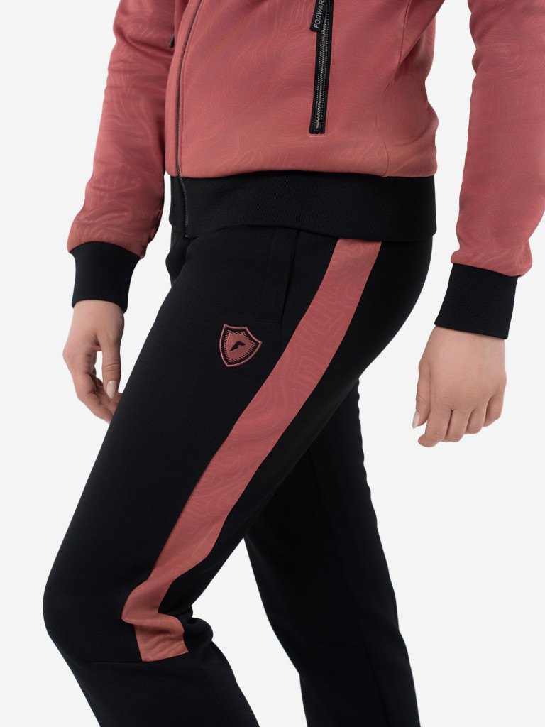 Костюм спортивный женский (коралловый/черный), Forward