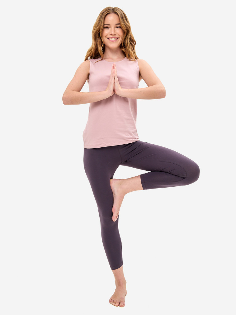 Майка розовая с нижним топом женская ANGAMI