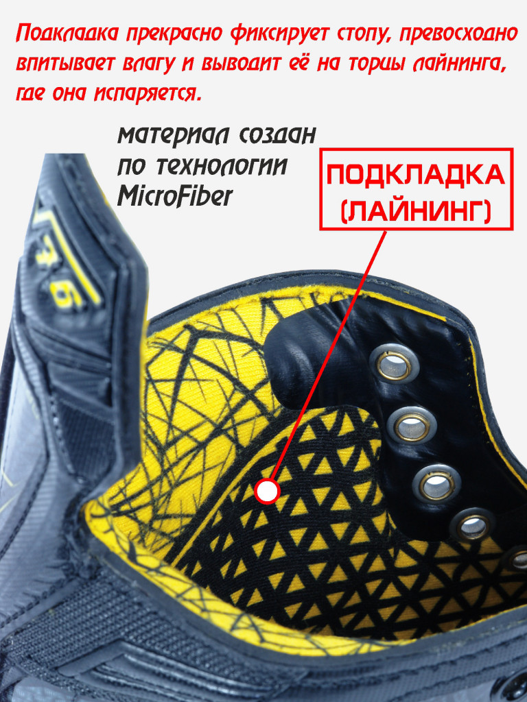 Коньки хоккейные V76 ENCELAD, съемные лезвия, 3 вида полноты, полнота M