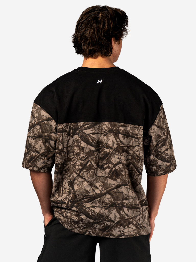Футболка мужская спортивная NEBBIA Oversized Tee POWER 898 Light brown camo