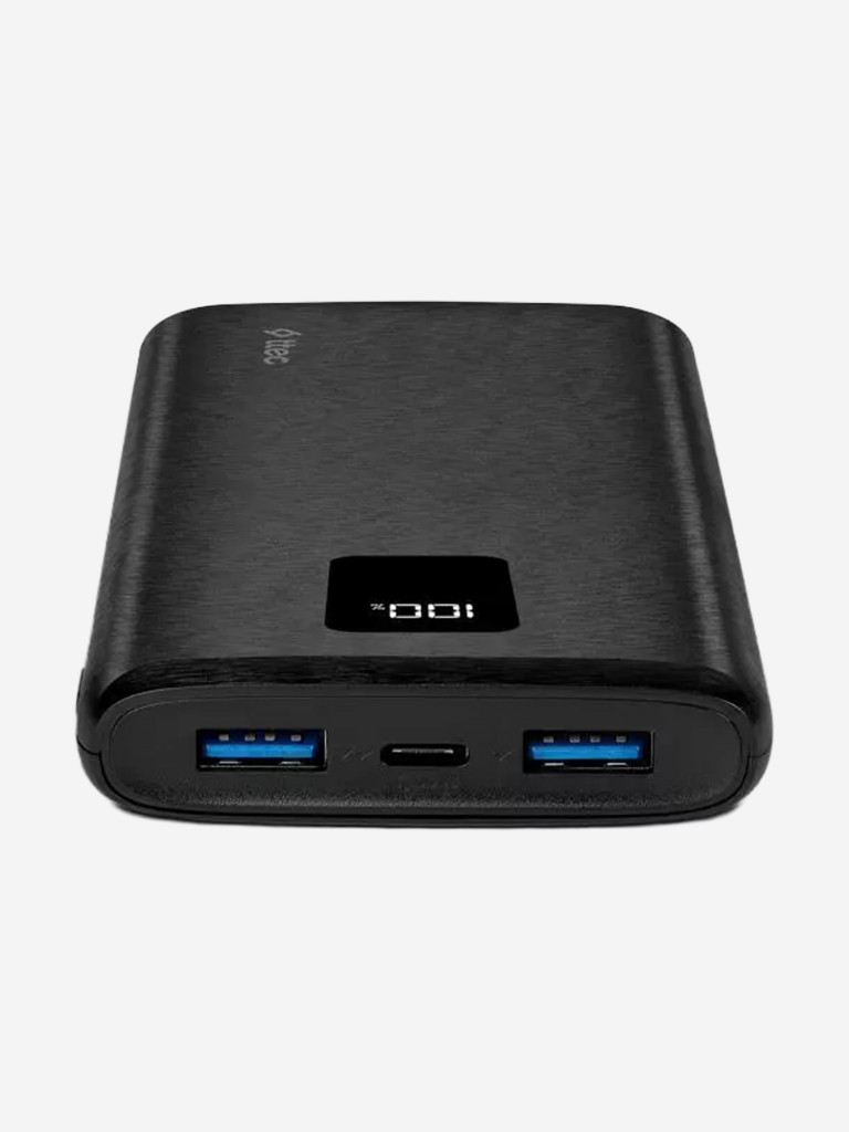 Внешний аккумулятор TTEC PowerSlim Trio LCD 20000mAh PD 22,5W Powerbank with Trio Cable. Цвет: черный