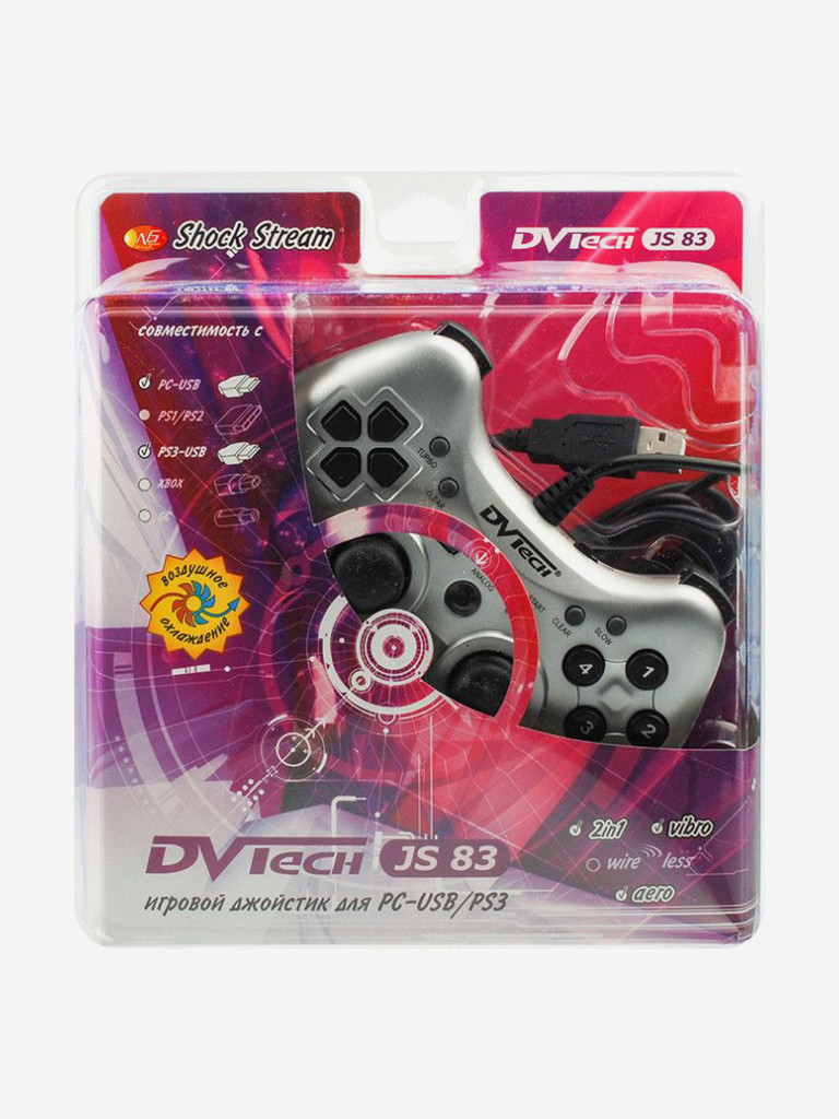 Игровой геймпад DVTech JS83 Shock Stream (PC/PS3)