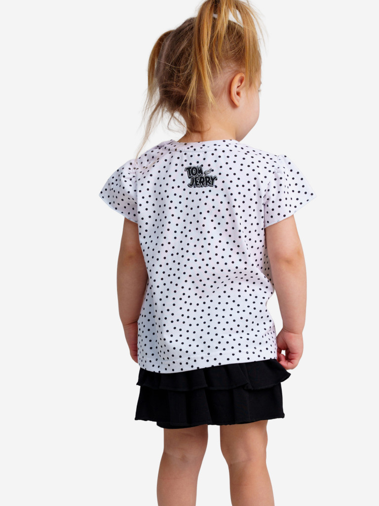 Комплект для девочек: футболка, юбка-шорты PlayToday