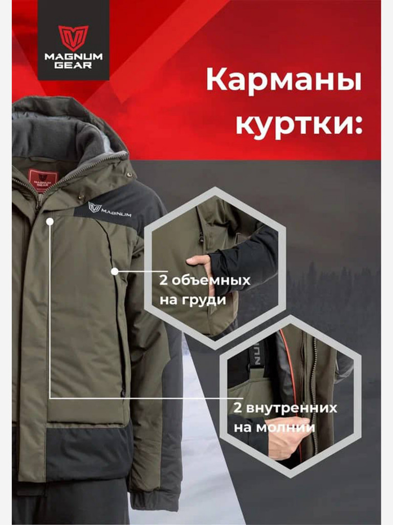 Костюм MAGNUM GEAR ICEBERG - 30° C хаки-черный