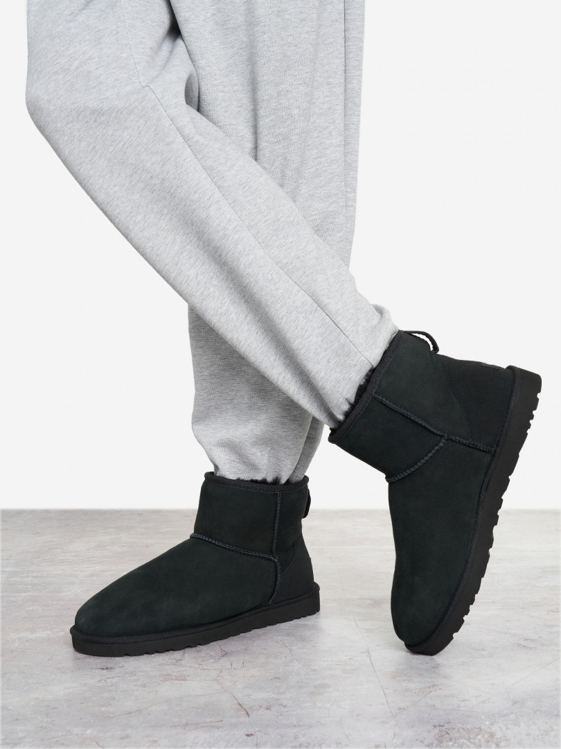 фото Ботинки утепленные мужские ugg classic mini, черный