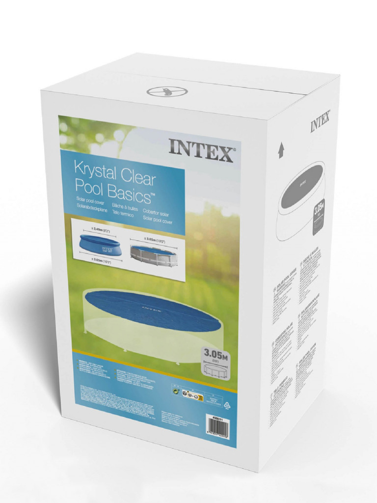 Плавающий тент Intex 28011 на бассейны диаметром 305см