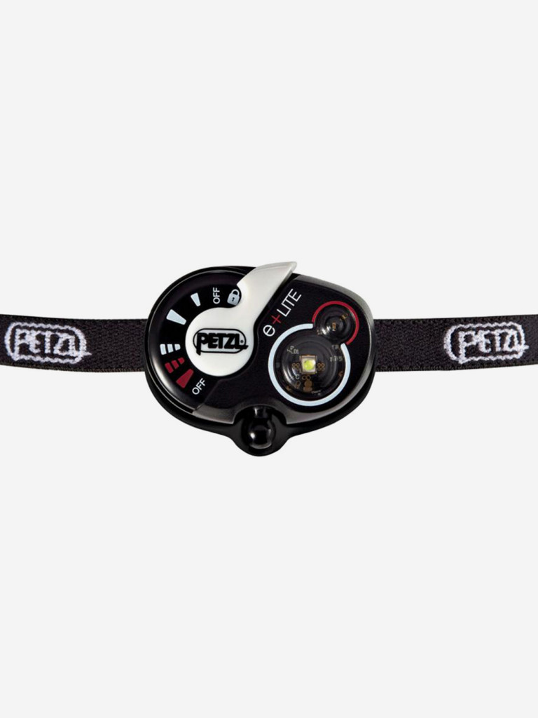 Налобный фонарь Petzl E+LITE, черный, с чехлом, аварийный