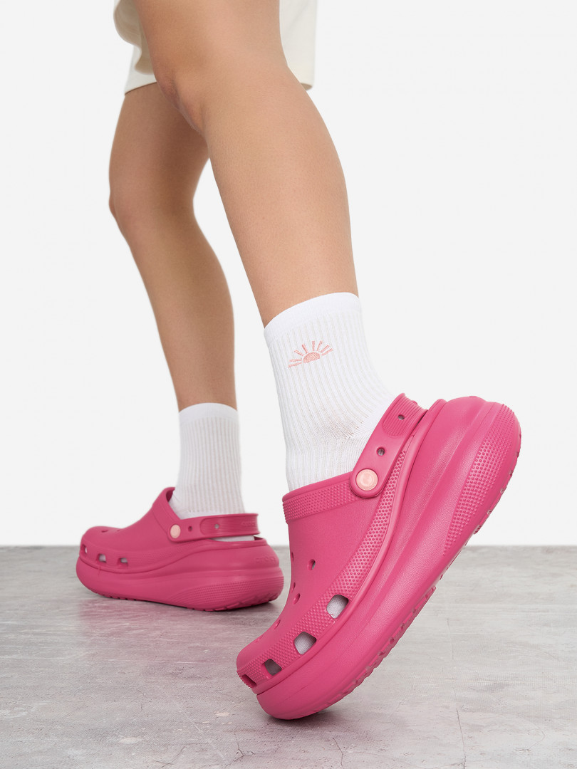 фото Сабо женские crocs crush, розовый