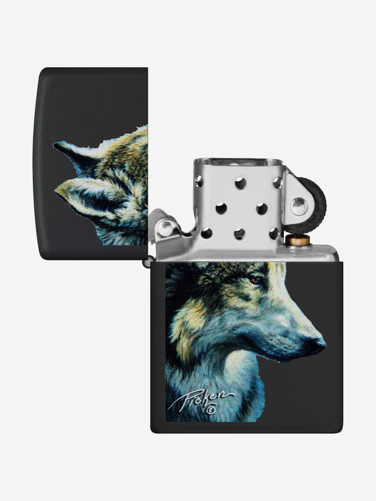 Зажигалка бензиновая ZIPPO 48598 Wolf Linda Picken