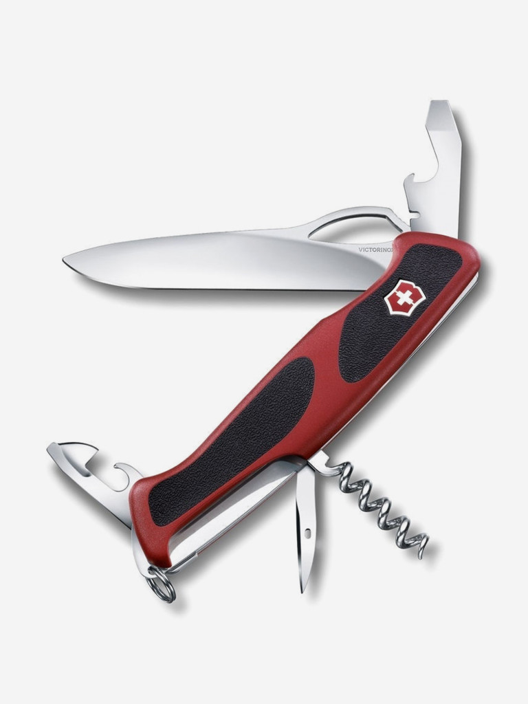 Нож складной Victorinox RangerGrip 61, 130 мм, 11 функций красный, черный  цвет — купить за 10281 руб. со скидкой 41 %, отзывы в интернет-магазине  Спортмастер