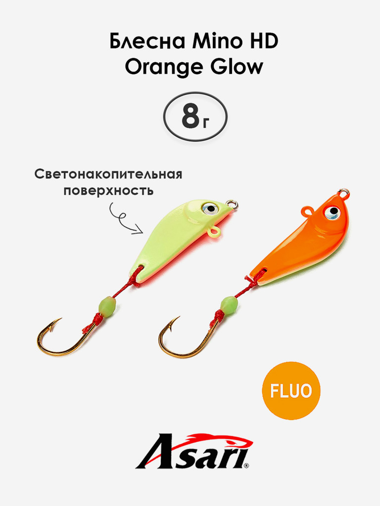 Приманка ASARI Mino HD 8 г, Orange glow