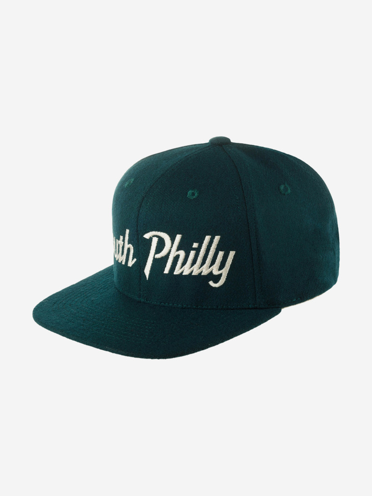 Бейсболка с прямым козырьком HOOD 100-MWL002-PA001-FR South Philly, PA (зеленый)
