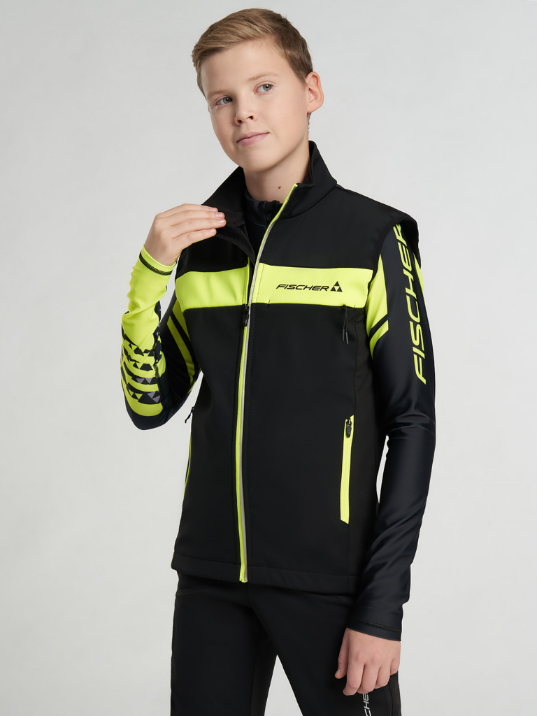 Жилет для беговых лыж для мальчиков Fischer Softshell