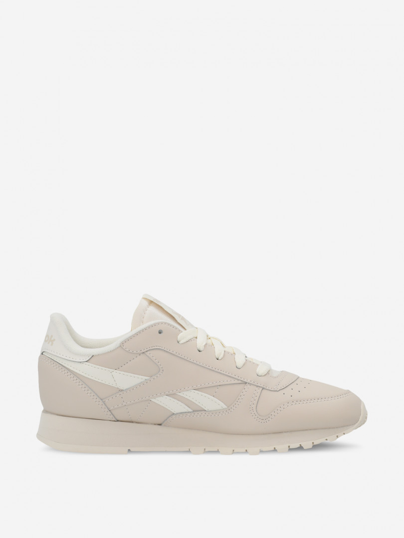 фото Кроссовки женские reebok classic leather, бежевый