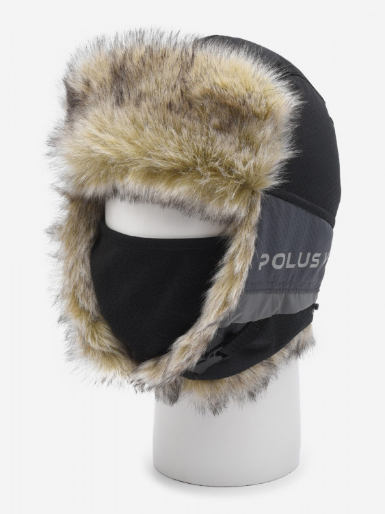 Шапка-ушанка зимняя мужская Huntsman Полюс V-2 с маской