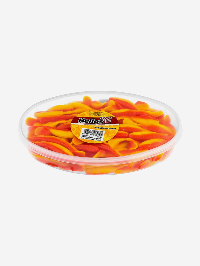 Мягкая приманка Helios Chubby, 3,55'' / 9 см, Orange & Yellow, 100 шт (HS-4-015-N)