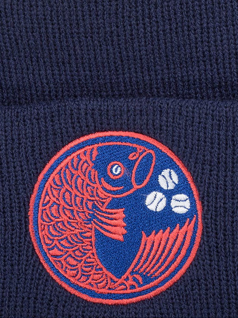Шапка с отворотом AMERICAN NEEDLE 21019A-HTC Hiroshima Carp Cuffed Knit (синий)