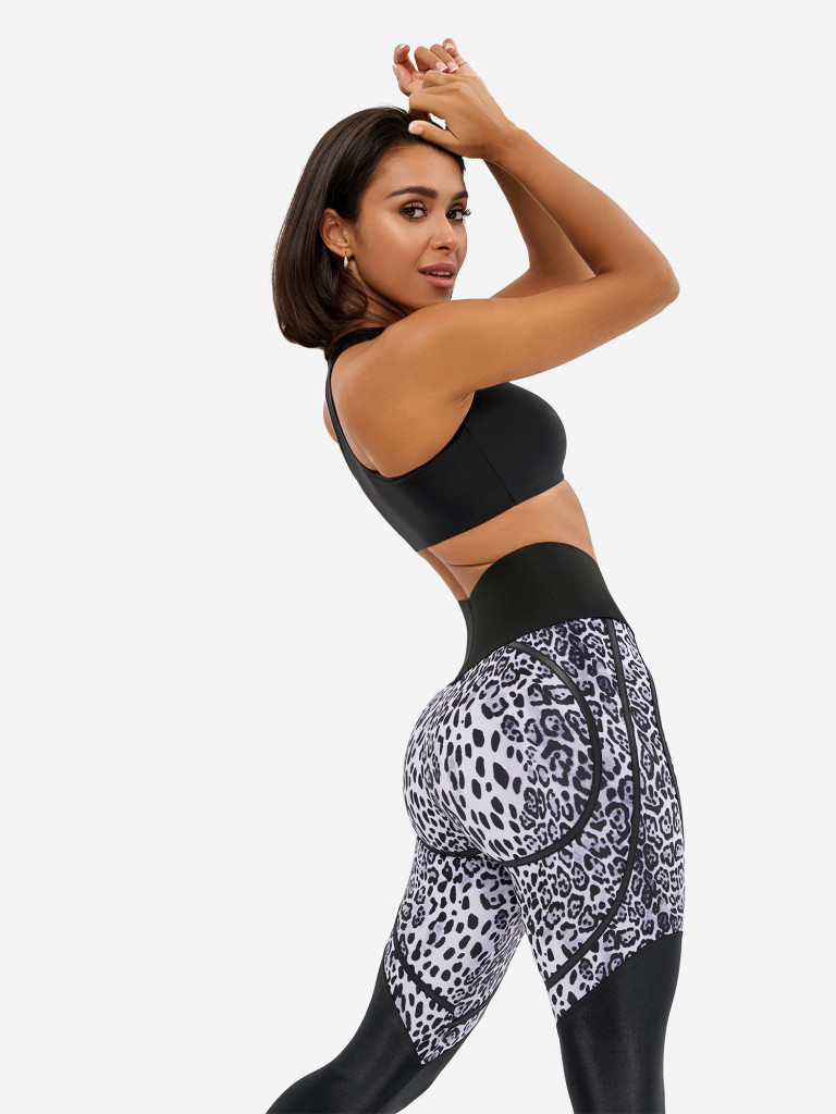 Лосины женские спортивные Bona Fide: Flirt Leggings "Snow Leo "